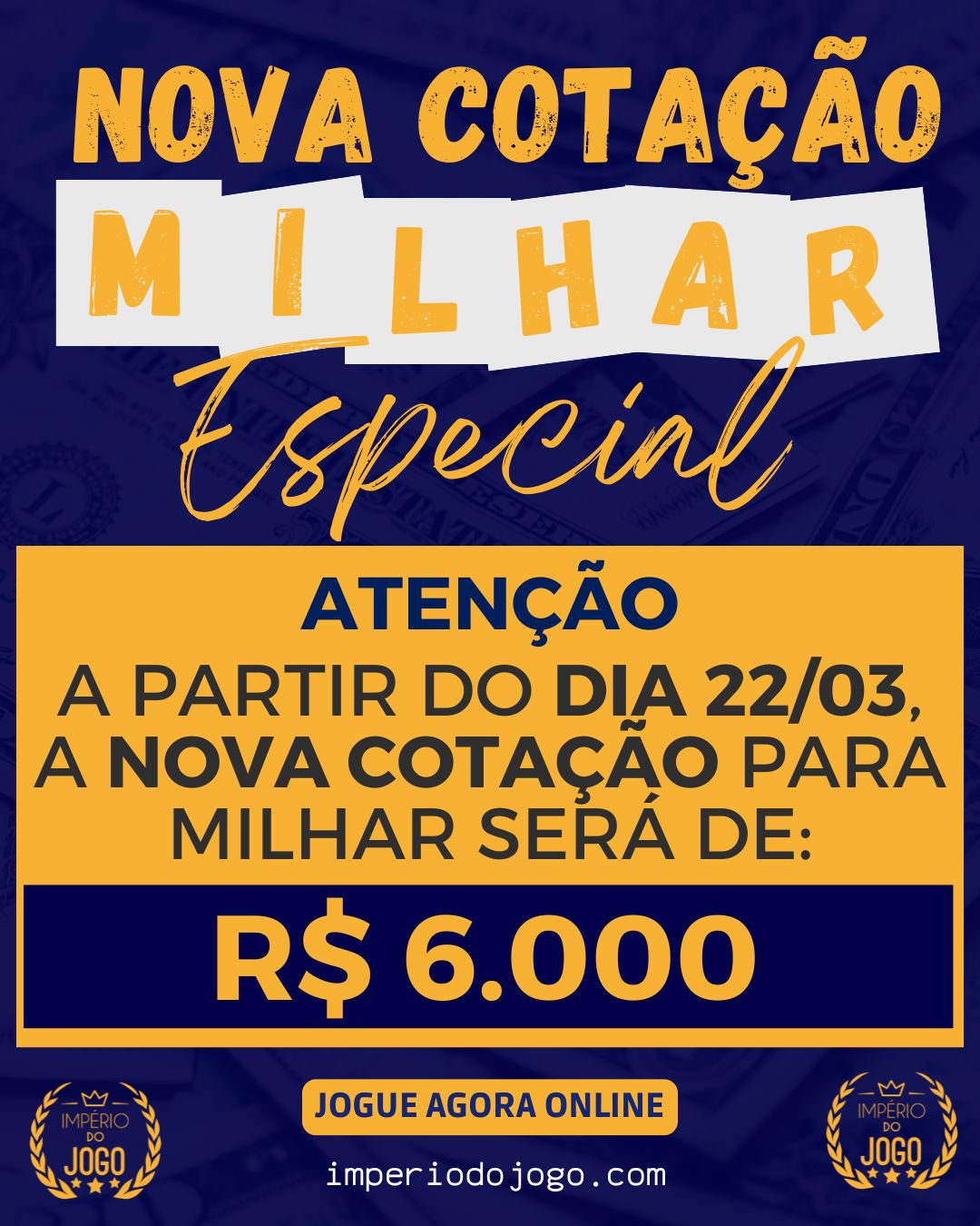nova cotação